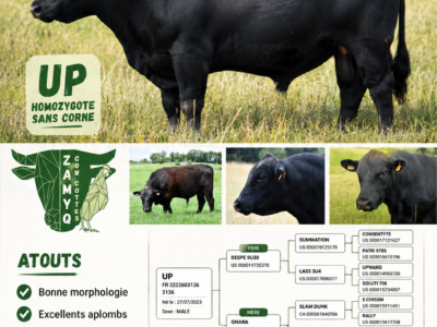Sélection de mâles pur Angus